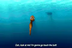 Sebastian touches the butt