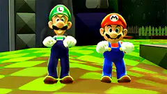 Mario and Luigi dancing