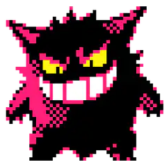pixel art gengar