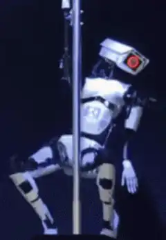 Robot pole dancing