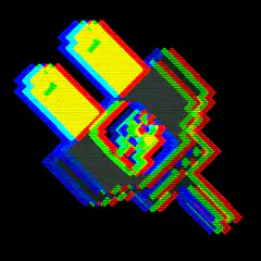 pixel art hammer glitch animation