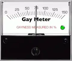 Gay Meter needle moves to max