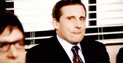 Michael Scott smirking