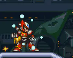 Mega Man X vs Sigma pixel art battle