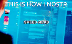 Barry Allen speed reading Nostr
