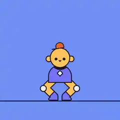 cartoon character jumping