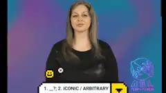 ASL sign for iconic or arbitrary