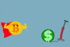 superman bitcoin laser eyes