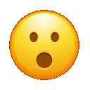 shocked face emoji