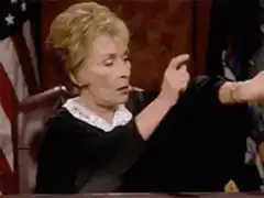 Judge Judy pointing finger