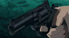 Gun fires and destroys a robot
