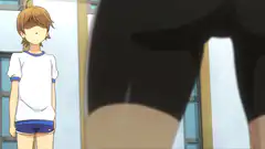 anime girl headbutts boy