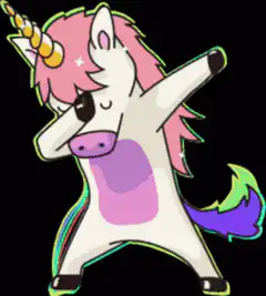 Dabbing Rainbow Unicorn