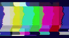glitchy color bars
