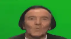 Groucho Marx green screen face