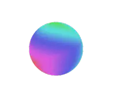 Colorful gradient sphere animation