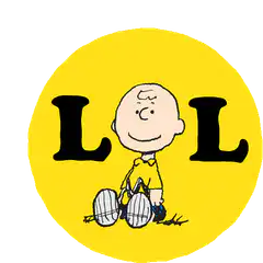 Charlie Brown laughing LOL