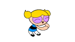 Bubbles from The Powerpuff Girls dancing