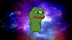 Pepe the Frog in space