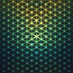 Flower of Life geometric pattern animation