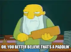 Old Man Paddlin' Meme