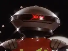 Astro Boy head turns with glowing eyes