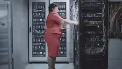 Woman unplugs server and lights go out