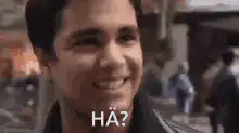 Rey smiling with HA?