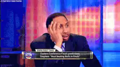 Stephen A. Smith facepalm reaction