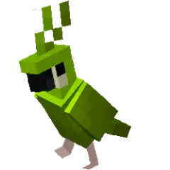 Green Minecraft Parrot