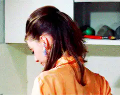 Audrey Hepburn turns and smiles