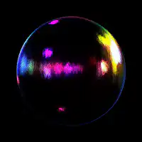 Colorful soap bubble