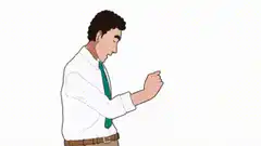Man dancing in pizza world