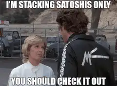 I'm stacking satoshis only you should check it out
