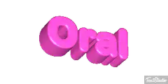 Pink 3D Oral Text
