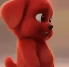 Clifford puppy middle fingers
