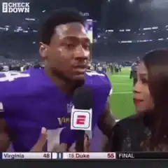 Stefon Diggs walks away from interview