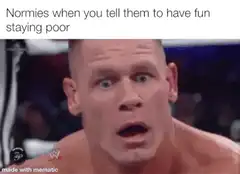 John Cena confused face reaction
