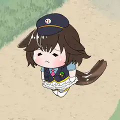 Chibi girl with beaver tail