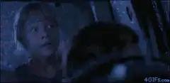 Boy sees alien eyes through window