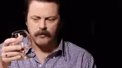 Ron Swanson drinks mother's milk