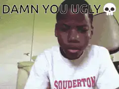 Damn You Ugly skull meme