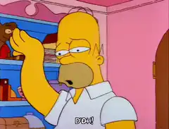 Homer Simpson facepalm d'oh