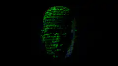 Matrix-style green code head