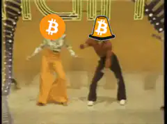 Bitcoin heads dancing