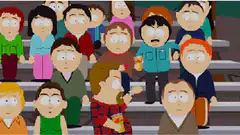 South Park crowd guy takes off shirt