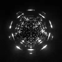 black and white kaleidoscope animation
