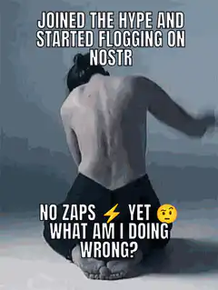 Joined the hype and started flogging on Nostr
