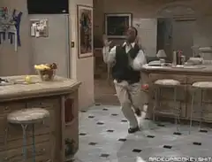 Jerry Seinfeld falls and crawls in kitchen