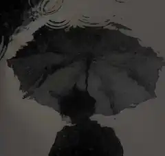 ink drop spreading on paper
